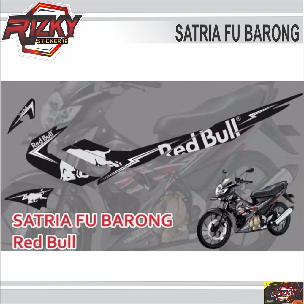 Striping Satria Fu Variasi Stiker Motor Suzuki Satria F Old Barong 2008 2009 2010 2011 2012 2013 Lis