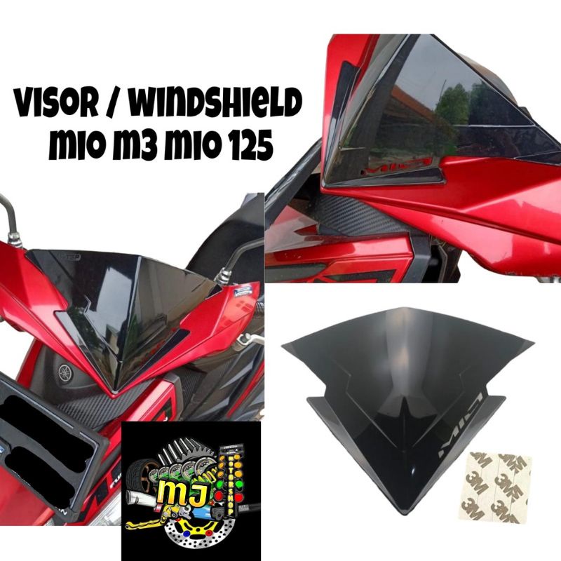 VISOR MIO M3 MIO Z MIO 125 WINSIL MIO WARNA HITAM MODEL TGP