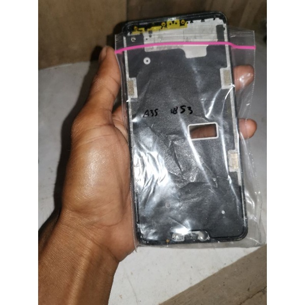 FRAME TULANGAN TATAKAN LCD OPPO A3S CPH 1853 ORI CABUTAN