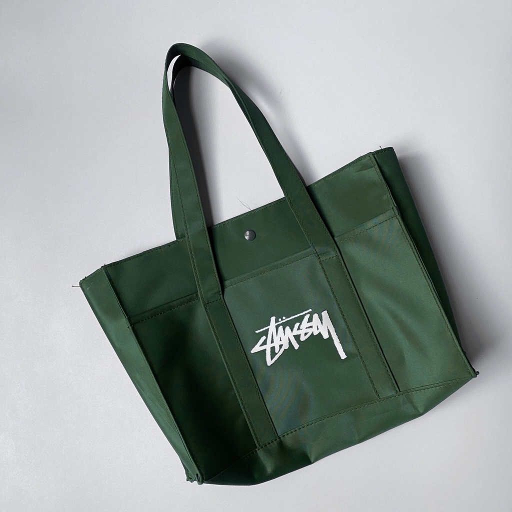 Stussy Military Green Tote Bag