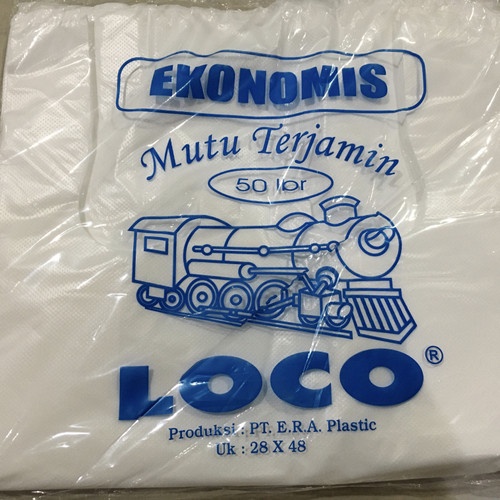 Kantong Plastik Loco ekonomis 28 putih - Kresek Putih 28 Eko