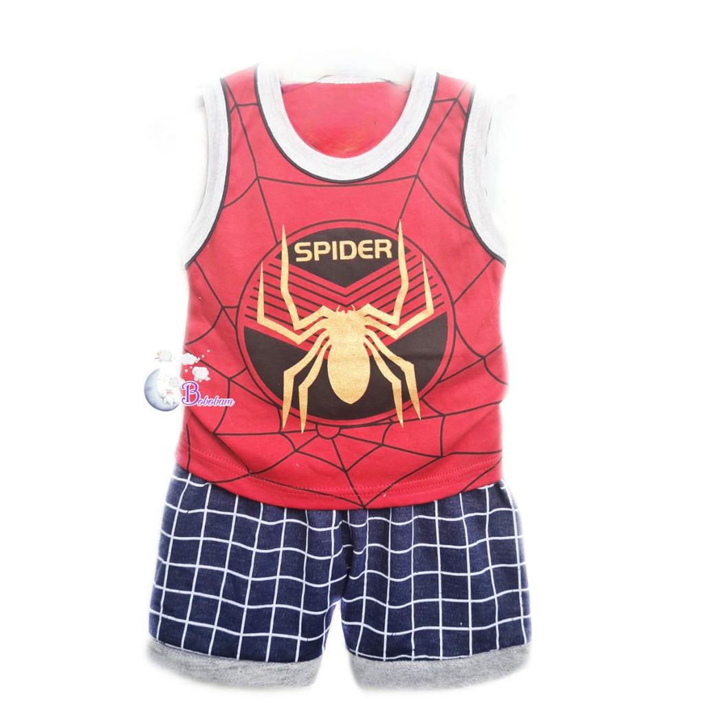 ECER SP1D3RM4N SINGLET TANGAN BUNTUNG SETELAN ANAK LAKI-LAKI / SETELAN ANAK HARGA GROSIR