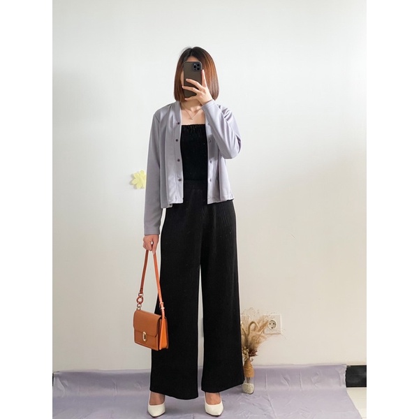 Yolla Set (Atasan/Cullote/ Set Cardigan with Comfy Cullote)