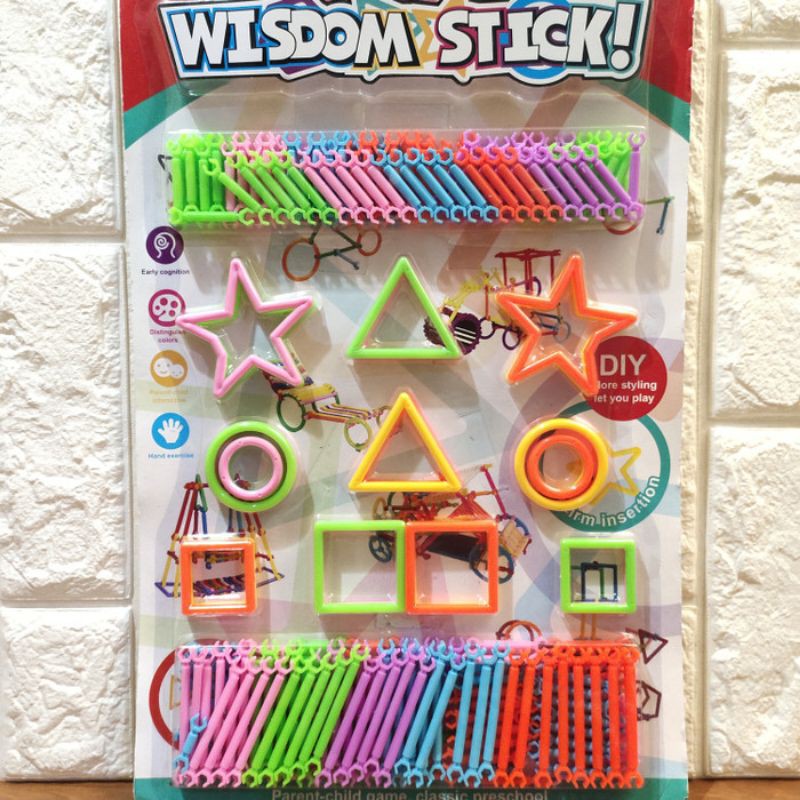 Mainan Wisdom Stick Anak Edukatif - Lego Puzzle Kreatifitas Edukasi