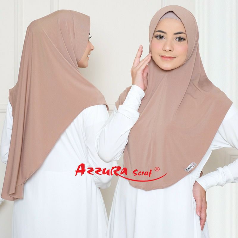 HIJAB CANTIK AINUN | ORIGINAL | AZZURASCARF | HIJAB INSTAN | BERGO | BERGO INSTAN | JILBAB CANTIK-1