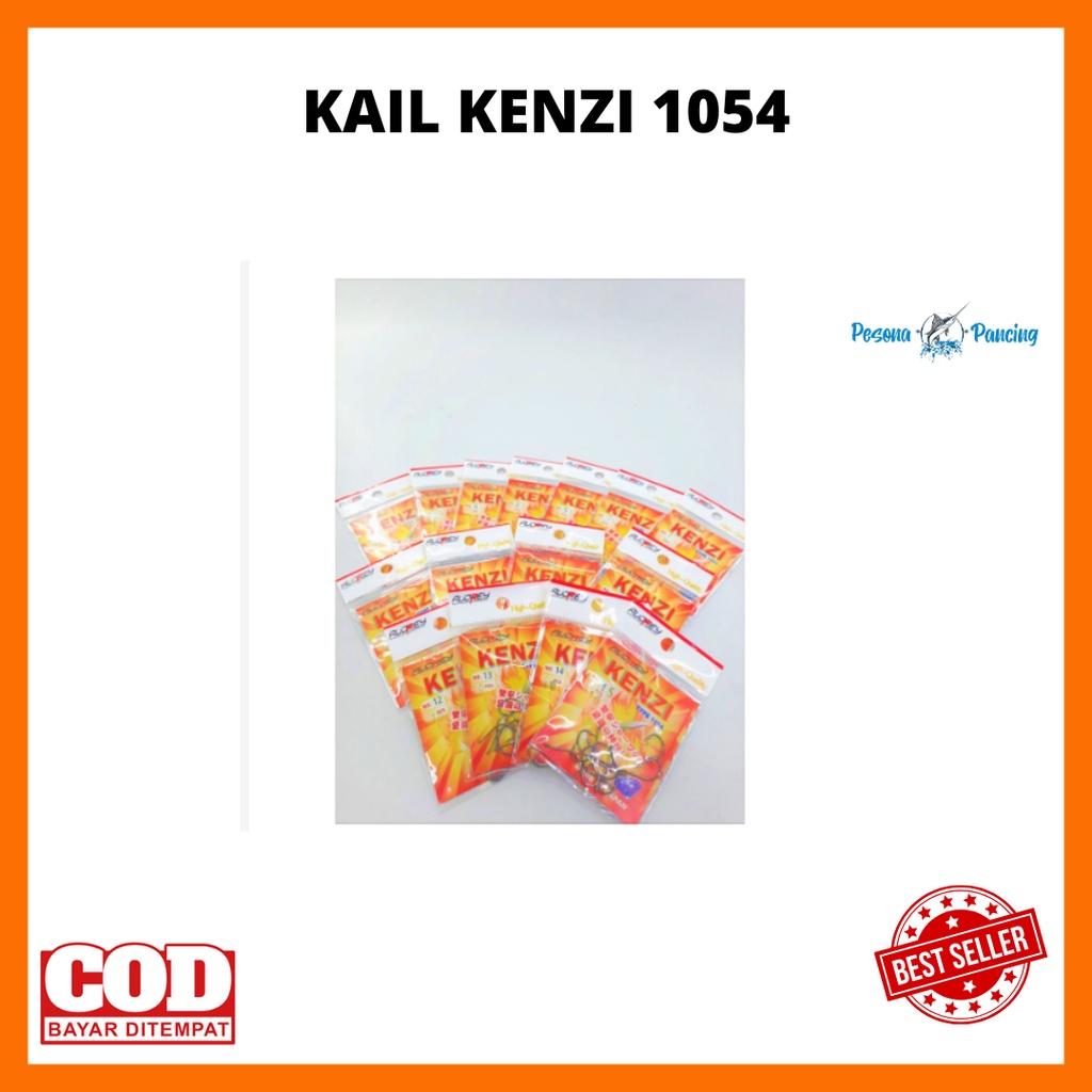 Kail Pancing Audrey Kenzi/Indigo Type Kecil 1054 Black Nikel Kuat dan Tajam