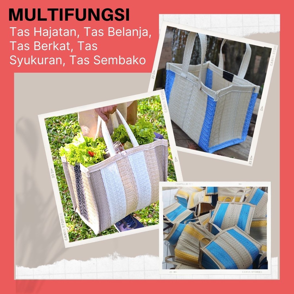 (PROMO) Tas Anyam Plastik Ponorogo, Tas Hajatan Terbaru  Ramah Lingkungan