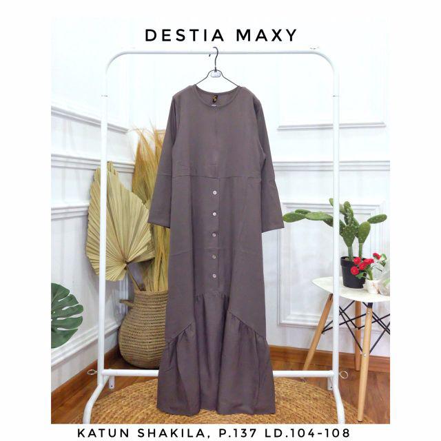 Destia Maxi Bahan Katun Shakila Halus Melar Shopee Indonesia