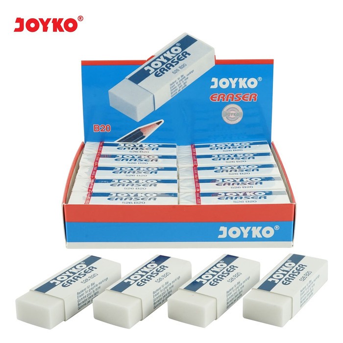 

Joyko Eraser Penghapus Pencil 526-B20 Putih Besar Anak Sekolah 1 BOX
