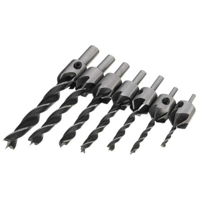 Mata Bor Drill Bit Countersink HSS 3-10mm 7PCS - QST-K13