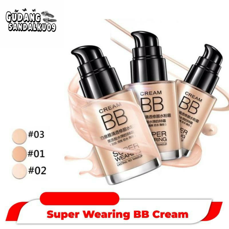 PROMO BB CREAM SUPER WEARING 30ML / BB &amp; CC CREAM PELEMBAB DAN PEMUTIH WAJAH