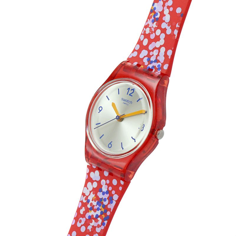 JAM TANGAN WANITA SWATCH LR136 CONFETTINI ROSI ORIGINAL