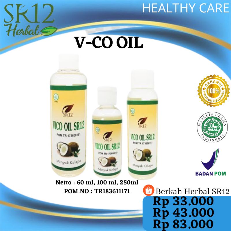 VCO OIL - VCO - SR12 - MINYAK KELAPA
