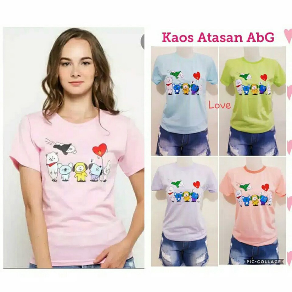 kaos abg wanita umur 10 - 20 tahun kaos remaja perempuan kaos remaja wanita kaos remaja murah ke245