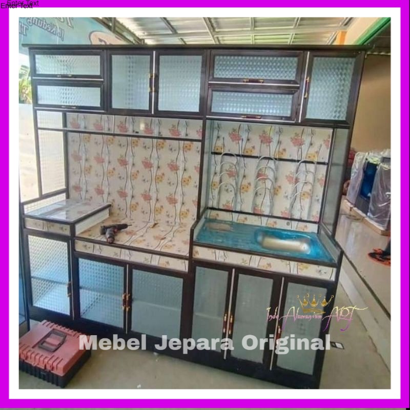 Kitchen Set Dapur Sehat - Rak Dapur Serbaguna - Wastafel Alumunium
