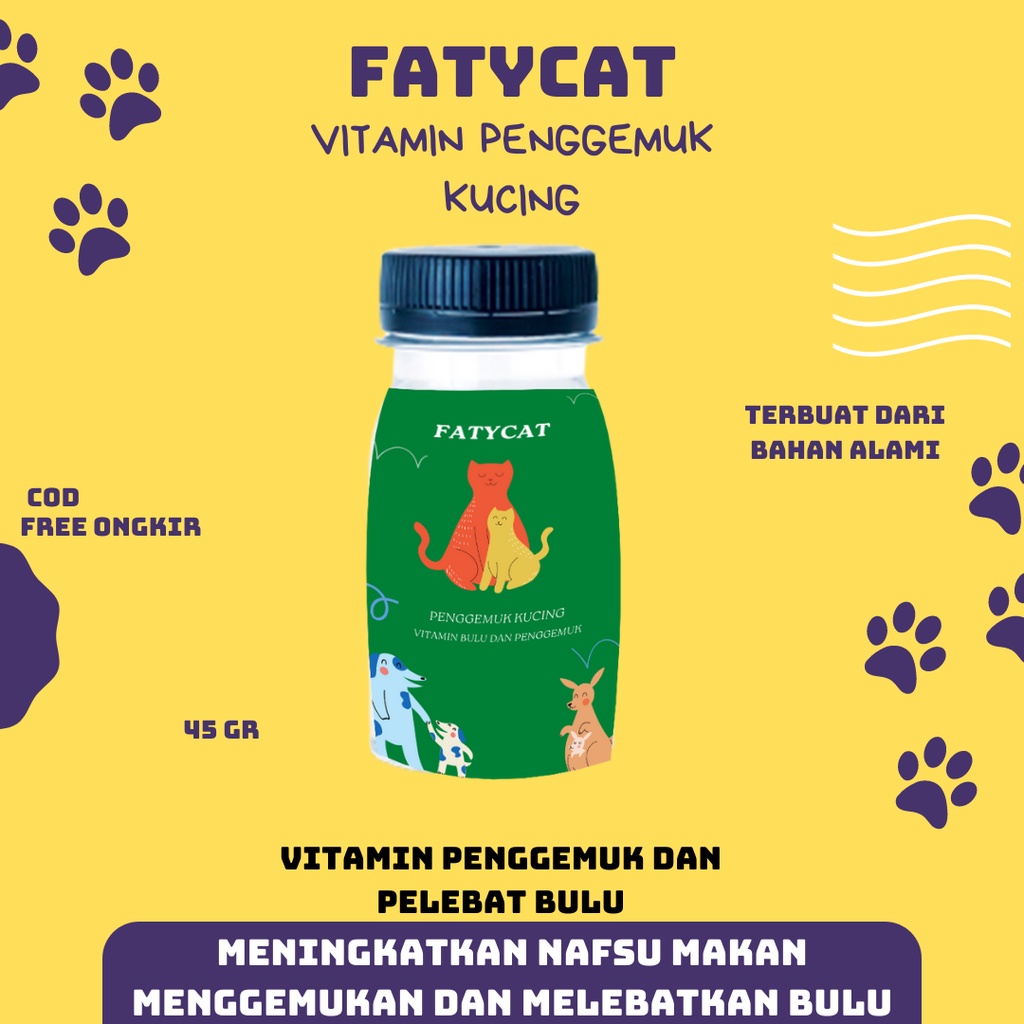 vitamin kucing gemuk dan bulu rontok untuk kitten dan dewasa nafsu makan hamil big body big nutri pl