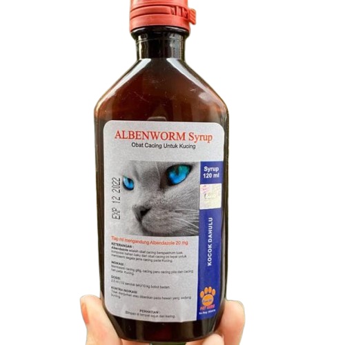 Raid All - Albenworm Cat Syrup 120ML / Obat Cacing Kucing