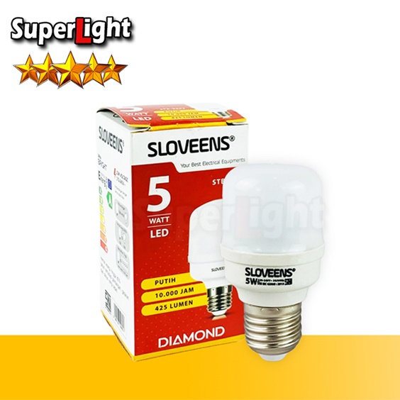 Lampu LED SLOVEENS STB-9905 Bulb Jumbo Tabung 5W Kapsul Super Terang – SuperLight