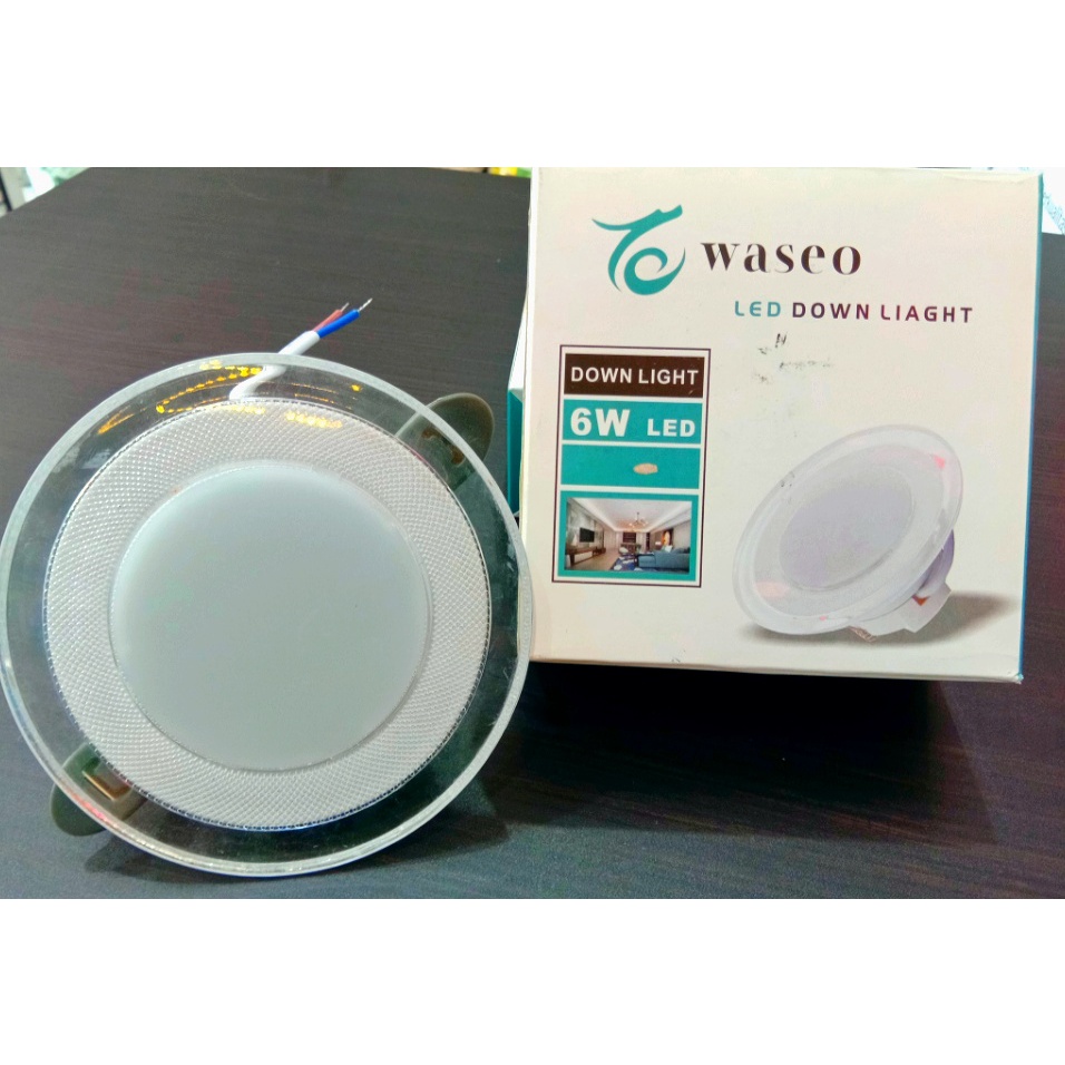 DOWNLIGHT LED WASEO 6W 3 WARNA PUTIH - KUNING - SEMU KUNING