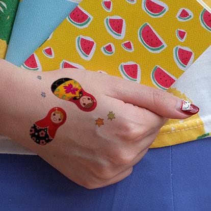 

POTATOO Set Marytoshka Temporary Tatto Sticker