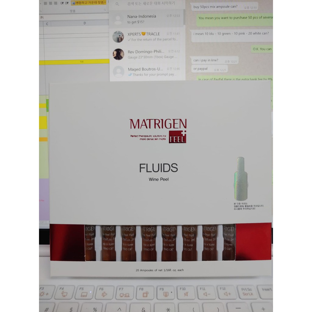 Matrigen ampoule dermapen MTS - BB GLOW  per box / ecer