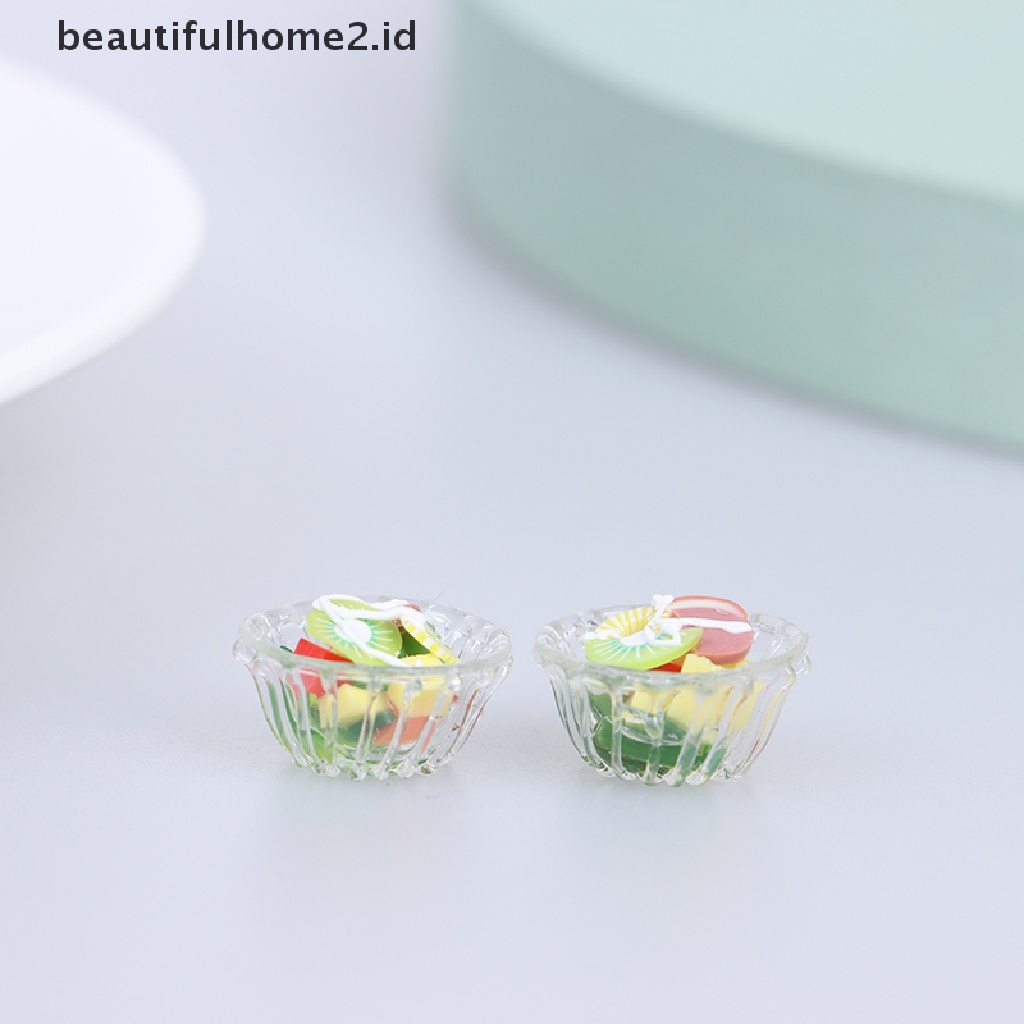 (beautifulhome2.id) Mainan Miniatur Sayuran Salad Skala 1: 12 Untuk Aksesoris Dapur Rumah Boneka