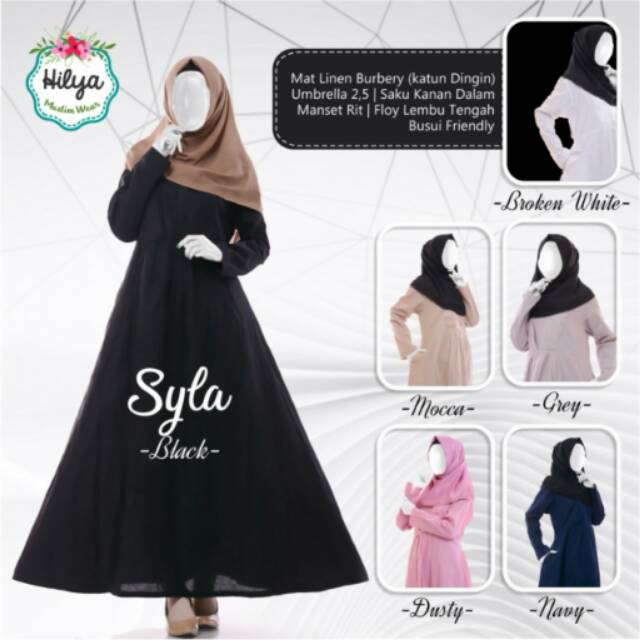 Gamis linen Syla