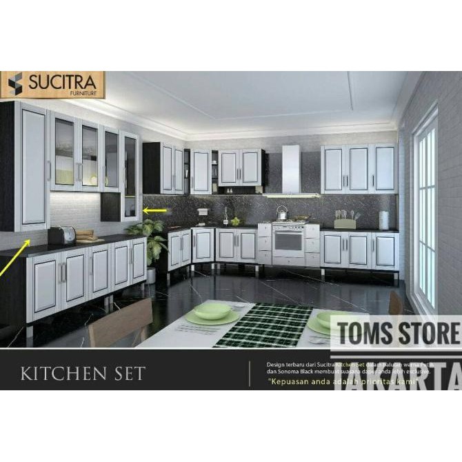 Kitchen Set Atas 3 Pintu Rak Bumbu / Lemari Gantung Dapur Kca 5113 Aishilovelymarket