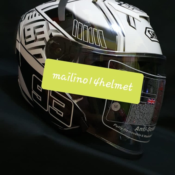shoei half face marc marquez montegi