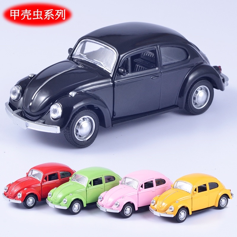 mobil vw mainan mobil mobil vw  putih Diecast Mobil Volkswagen Beetle VW Kodok Miniatur Mobil Mainan Pajangan Skala 1:32