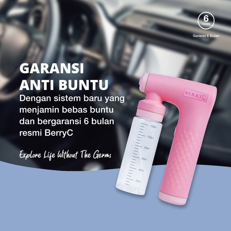 BerryC x EssyWidjaja Mini Sanitizer Gun Rechargable &amp; All Pupose