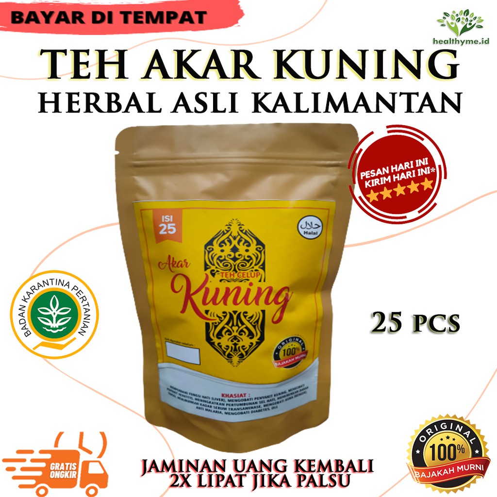 

Teh Celup Bajakah Akar Kuning Asli Kalimantan - Isi 25 Pcs