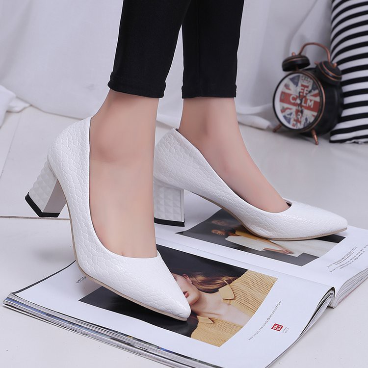 RYS - Professional Lady Sepatu Korea Hak Tebal Casual/Kantoran - Ori Import