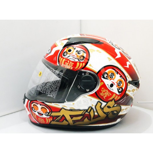 Helm Zeus 811 White AL35 Red