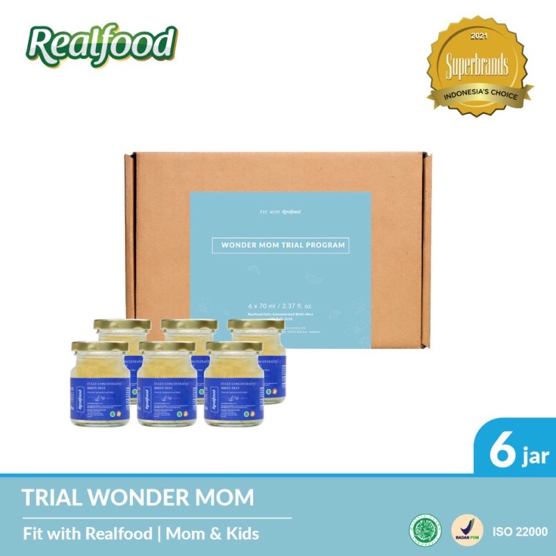 

Realfood Trial Wonder Mom Minuman Sarang Burung Walet + Asam Folat