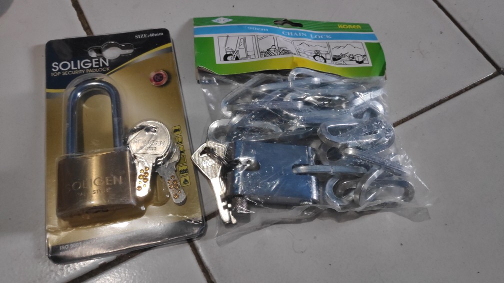 Gembok Soligen 40 Mm Panjang Kuningan Computer Key