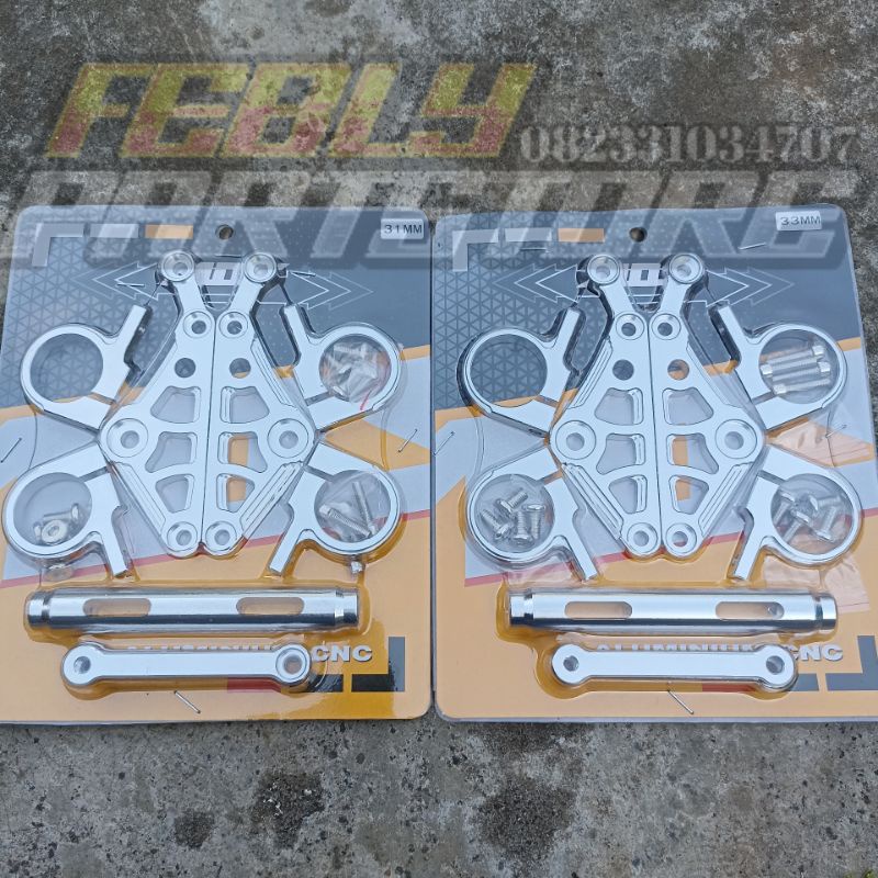 KUPINGAN LAMPU CNC MOS AS 33 31 CB GL MEGAPRO TIGER GL100 NINJA R NINJA RR PANGKON LAMPU CNC MOS SET