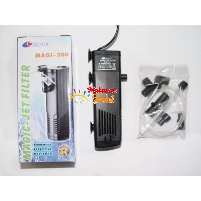 RESUN MAGI-200 Pompa Power Head + Filter Internal Aquarium Magic Jet