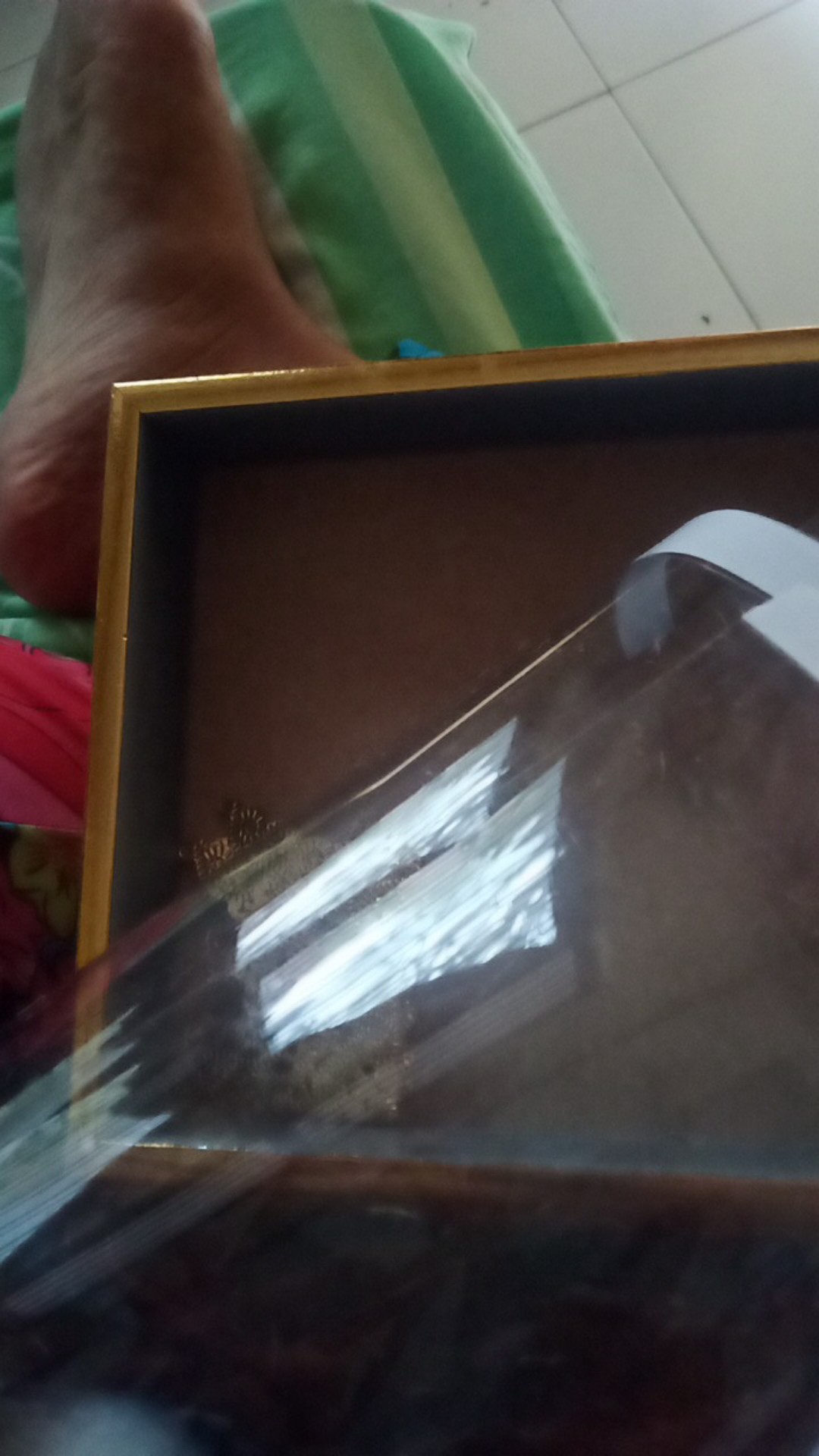 Frame 17x23 Dengan Mika Dan Sudut Hiasan Mika Kotak Hantaran Seserahan Warna Gold Dan Silver