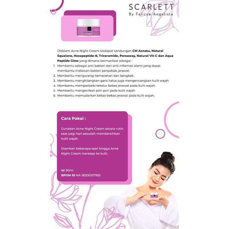 SCARLETT ACNE CREAM DAY/ NIGHT