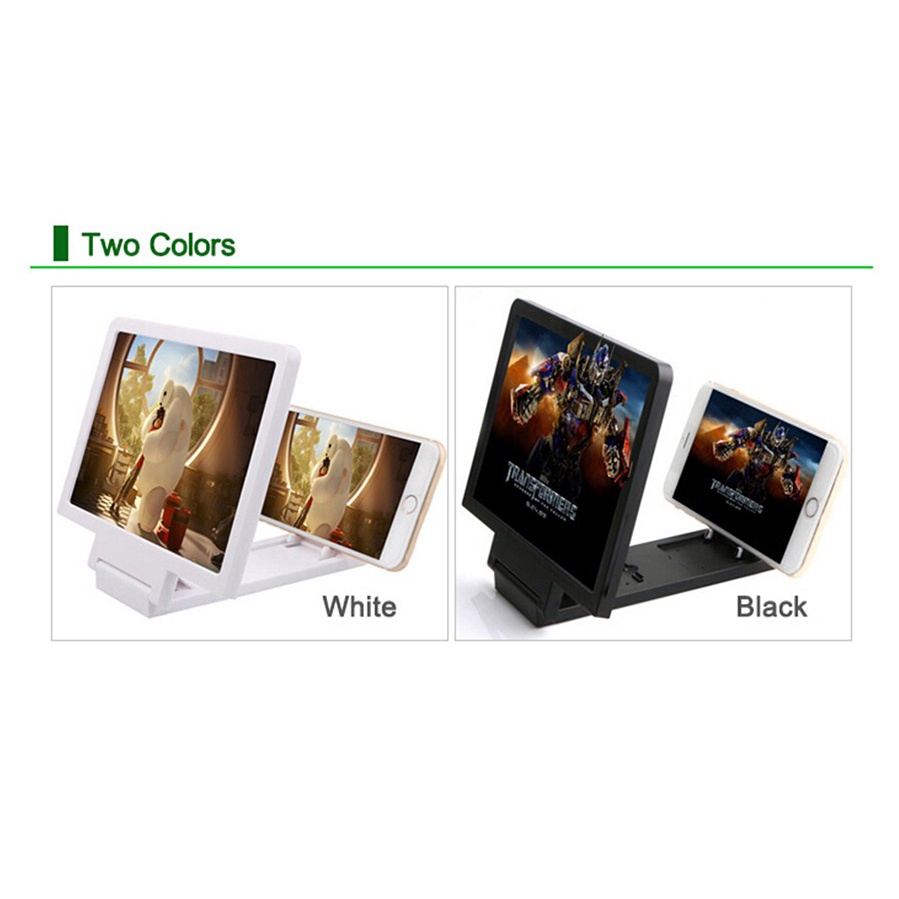 3D Enlarged Screen Mobile Smart Phone Kaca Pembesar Layar Handphone HP Aksesoris Holder Korea film A