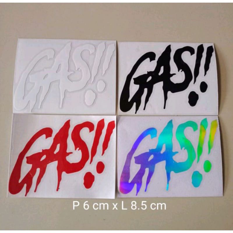 

sticker herek GAS stiker motor keren