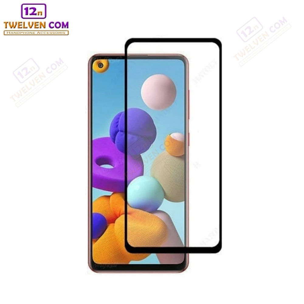 [FLASH SALE] zenBlade 5D Full Cover Tempered Glass Samsung Galaxy A21s - Hitam