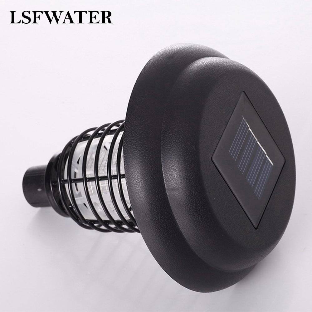 Lsfwater77 Solar Powered For Patios Lawns Camping Light Waterproof Insect Bug Zapper Black Stylish Shopee Indonesia