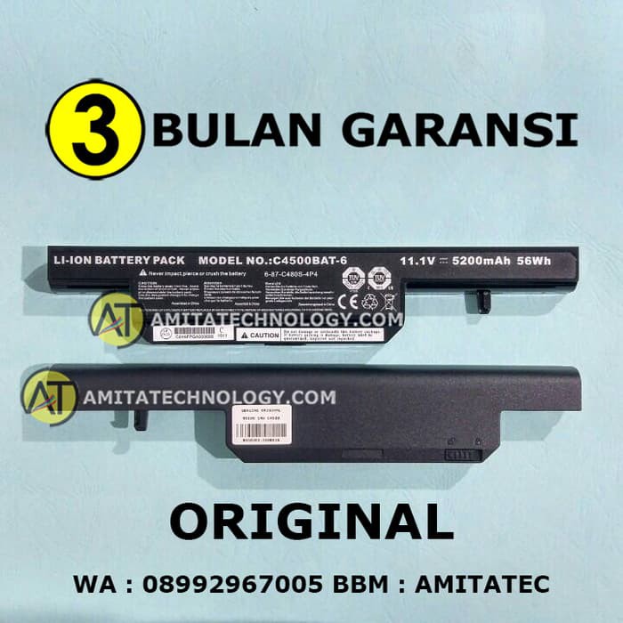 Baterai Laptop ORIGINAL Axioo C4500 MNW CNW