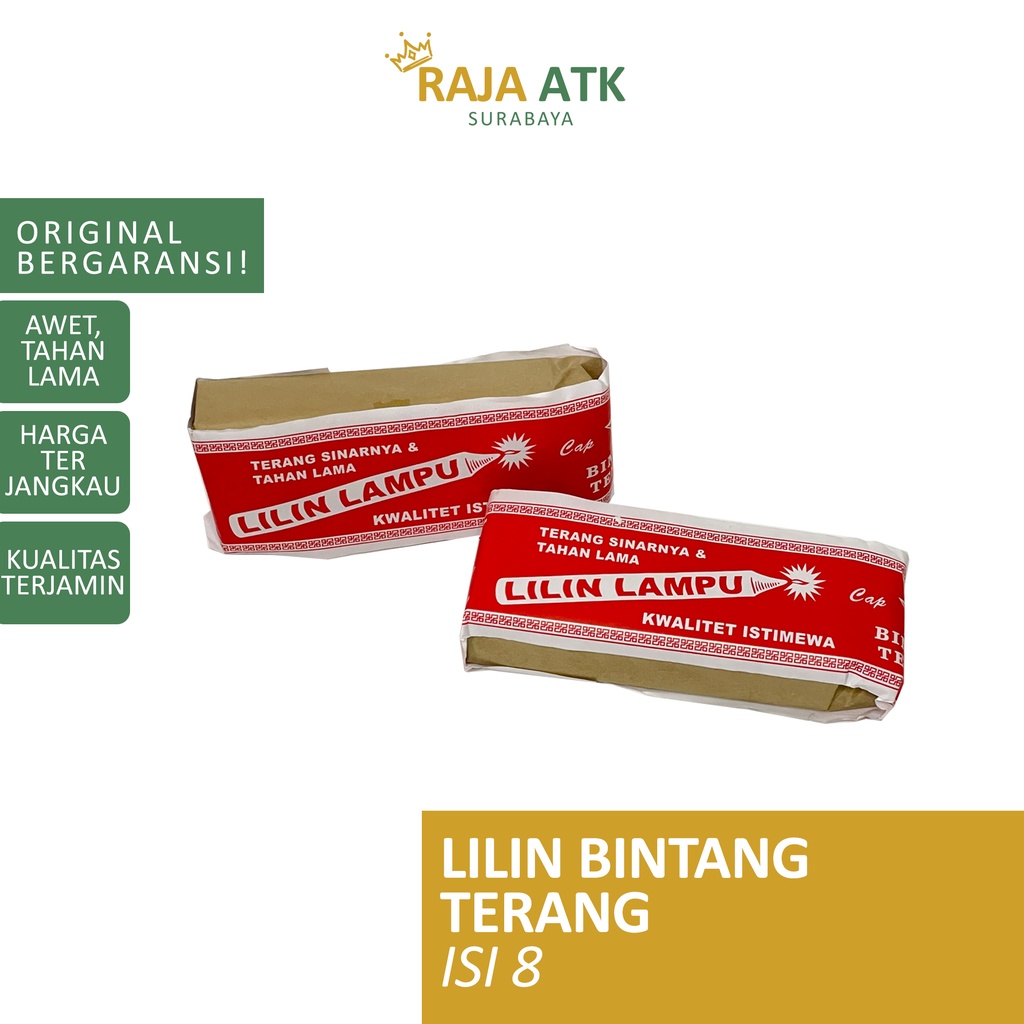 Lilin Lampu Bintang Terang - Lilin Mati Lampu Natal Jumbo Besar dan Kecil Led