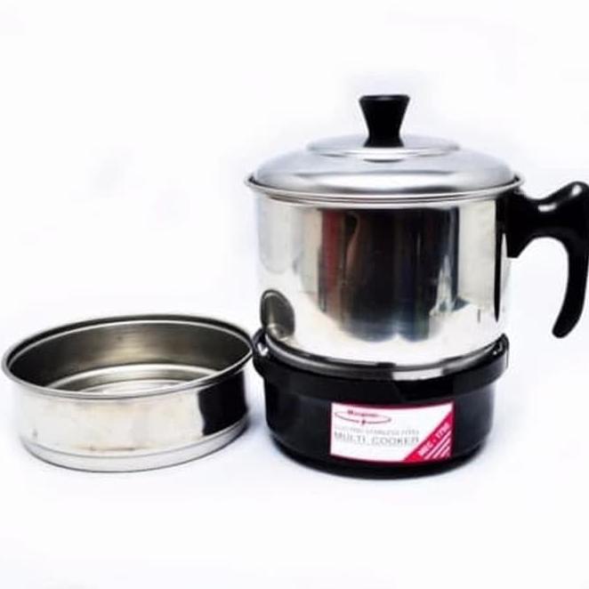 Teko Listrik/Multi Cooker/Pemanas Air Listrik Stainles Maspion Mec1750