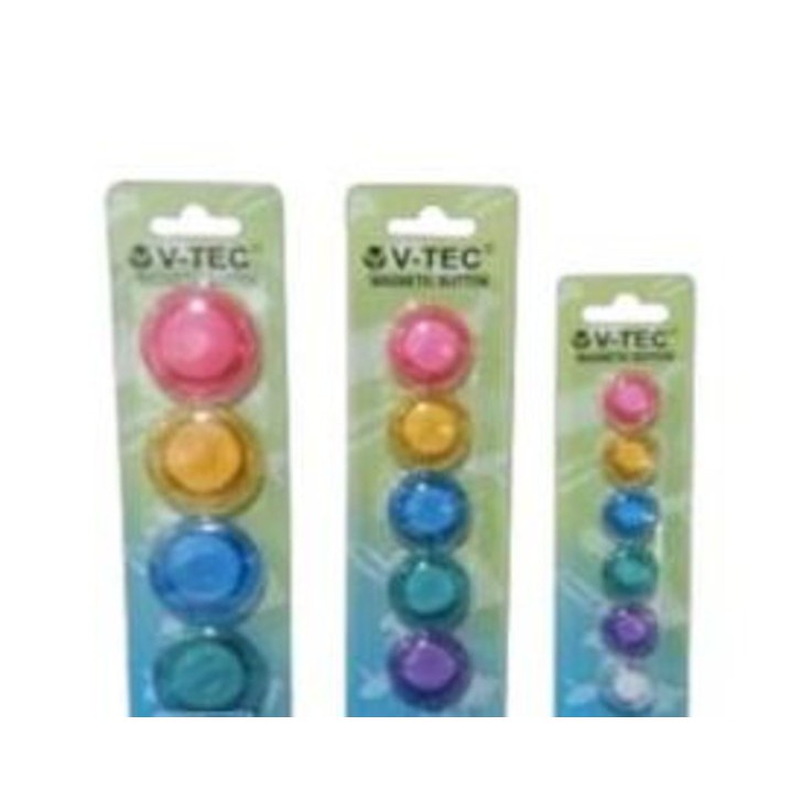 

V-TEC MAGNETIC BUTTON PAPAN VT-MB-20 / MB 30 / MB 40 CLEAR