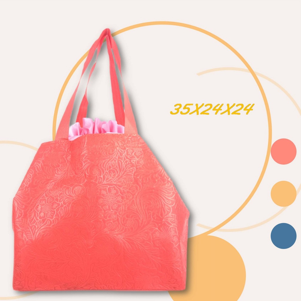

Goodie Bag Tas Spunbon JAHIT SD 35 24 24 J 075 BR DP TEXTURE