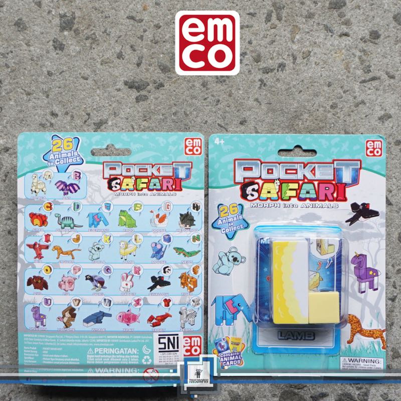 Emco Pocket Safari LAMB Letter L Morphers Robot Animal